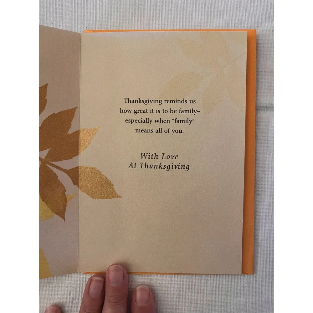 Hallmark Thanksgiving Greeting Cards Set 2 Funny Glenn McCoy & Son Family Foil